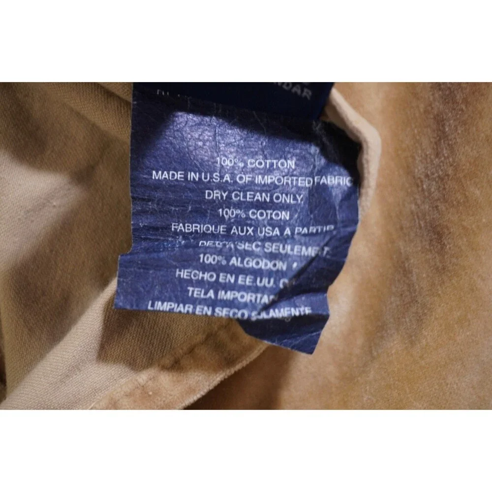 Vintage Ralph Lauren Tan Faux Suede Pillowcase 22x29 Standard Queen Made in USA
